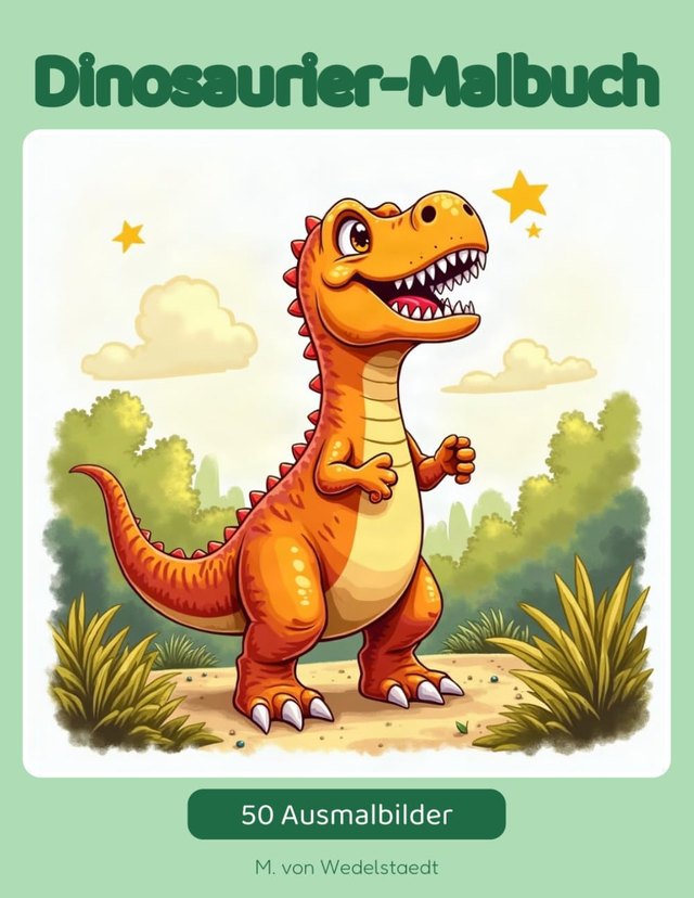 Ausmalbilder Dinosaurier zum Ausdrucken | M. von Wedelstaedt